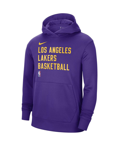 Shop Nike Men's And Women's  Purple Los Angeles Lakers 2023/24 Performance Spotlight On-court Practice Pul