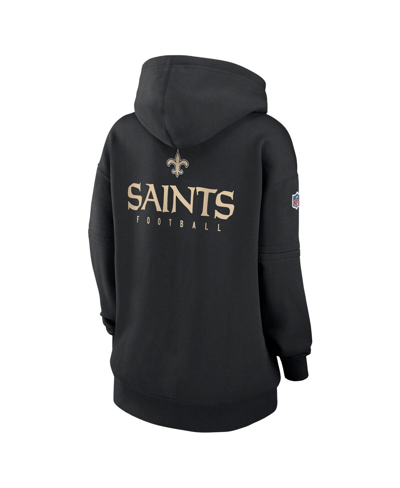 Nike Women's Sideline Club (nfl New Orleans Saints) Pullover Hoodie In Black