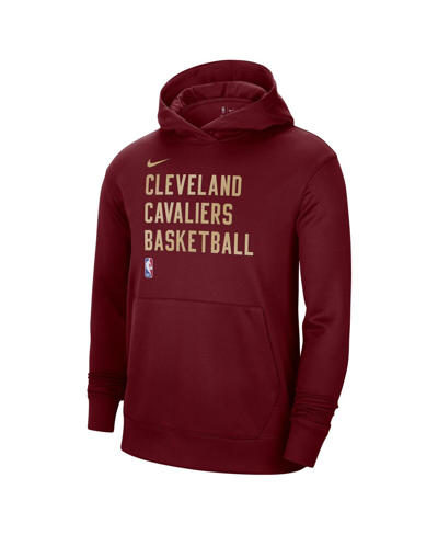 Shop Nike Men's And Women's  Wine Cleveland Cavaliers 2023/24 Performance Spotlight On-court Practice Pull