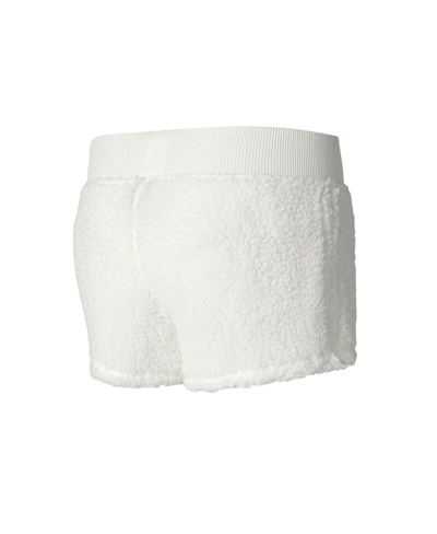 Concepts Sport Women's  White Buffalo Bills Fluffy Pullover Sweatshirt Shorts Sleep Set In White