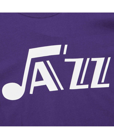 Shop Mitchell & Ness Men's  Purple Utah Jazz Hardwood Classics Nights Premium T-shirt