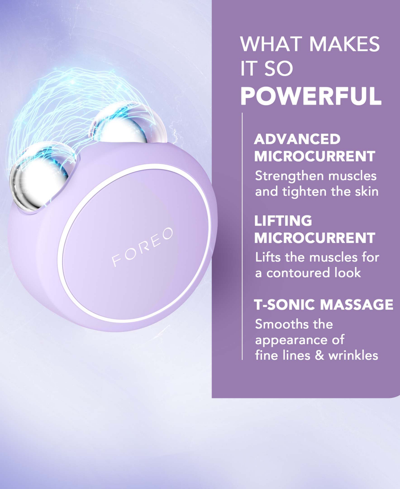 Shop Foreo Bear 2 Go Targeted Microcurrent Facial Toning Device In Lavender