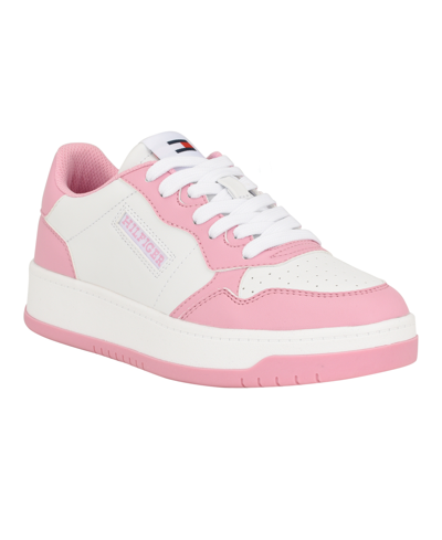 Shop Tommy Hilfiger Women's Dunner Casual Lace Up Sneakers In Light Pink