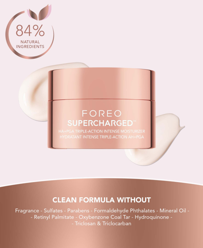 Shop Foreo Supercharged Ha (hyaluronic) With Pga (polyglutamic) Triple Action Intense Moisturizer, 50 ml In No Color