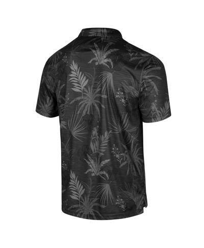 Colosseum Men's  Black Tennessee Volunteers Palms Team Polo Shirt In Black