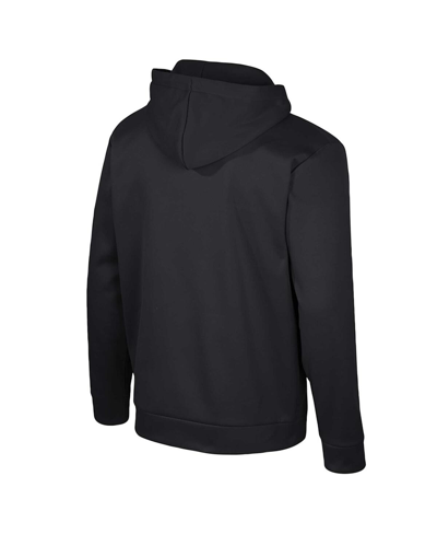 Colosseum Black Ohio State Buckeyes Quarter-zip Hoodie In Black
