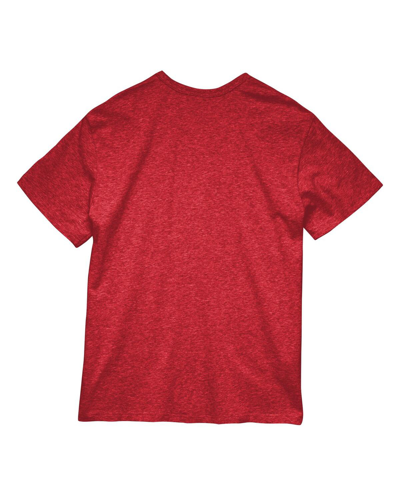 Shop Mitchell & Ness Men's And Women's  Red Houston Rockets Hardwood Classics Mvp Throwback Logo T-shirt