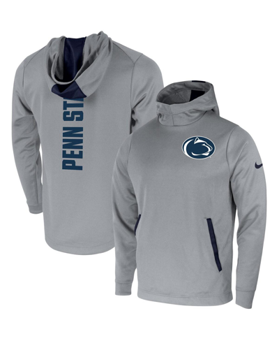 Shop Nike Men's  Gray Penn State Nittany Lions 2-hit Performance Pullover Hoodie