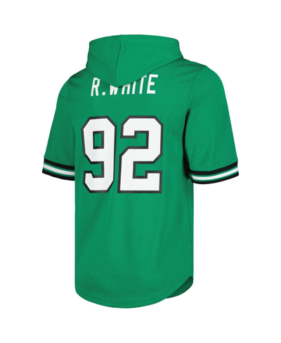 Mitchell & Ness Reggie White Kelly Green Philadelphia Eagles Retired Player Name & Number Mesh Hoodi In Kelly Green