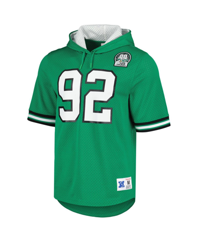 Mitchell & Ness Reggie White Kelly Green Philadelphia Eagles Retired Player Name & Number Mesh Hoodi In Kelly Green