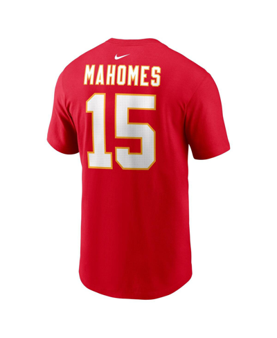 Shop Nike Men's  Patrick Mahomes Red Kansas City Chiefs Player Name And Number T-shirt