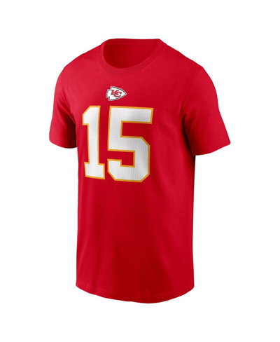 Shop Nike Men's  Patrick Mahomes Red Kansas City Chiefs Player Name And Number T-shirt