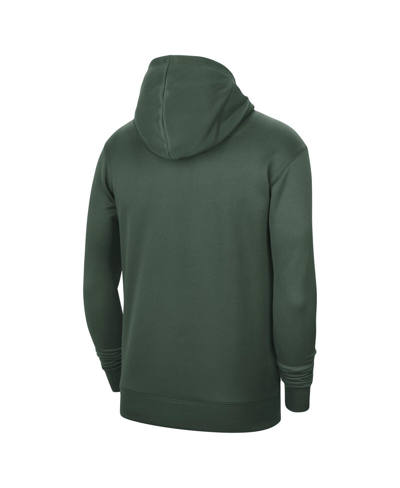 Nike Unisex  Hunter Green Milwaukee Bucks 2023/24 Performance Spotlight On-court Practice Pullover Ho In Hunter Green