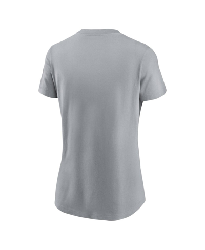Nike Gray Cleveland Browns 2023 Nfl Playoffs Iconic T-shirt In Gray