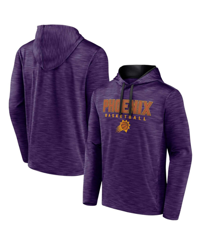 Fanatics Branded Heather Purple Phoenix Suns Fast Break Pullover Hoodie In Heather Purple