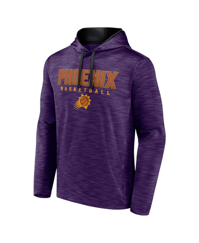 Fanatics Branded Heather Purple Phoenix Suns Fast Break Pullover Hoodie In Heather Purple