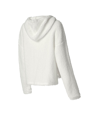 Shop Concepts Sport Women's  White Pittsburgh Steelers Fluffy Pullover Sweatshirt Shorts Sleep Set