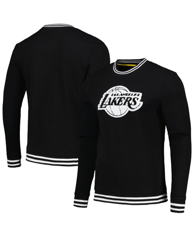 Shop Stadium Essentials Men's  Black Los Angeles Lakers Club Level Pullover Sweatshirt