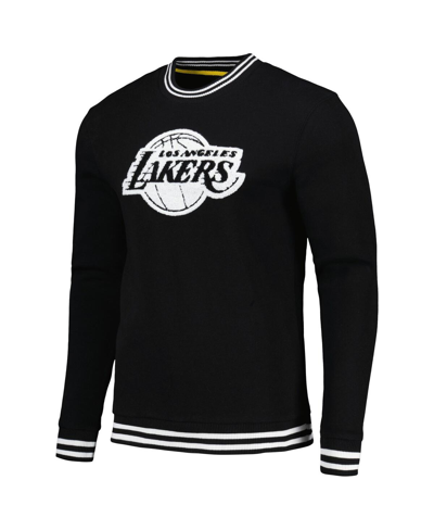 Shop Stadium Essentials Men's  Black Los Angeles Lakers Club Level Pullover Sweatshirt