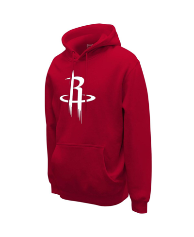 Shop Stadium Essentials Men's And Women's  Red Houston Rockets Primary Logo Pullover Hoodie