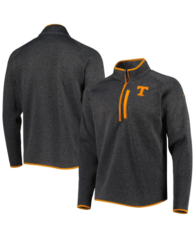 Columbia Charcoal Tennessee Volunteers Canyon Point Omni-shield Raglan Half-zip Top In Charcoal
