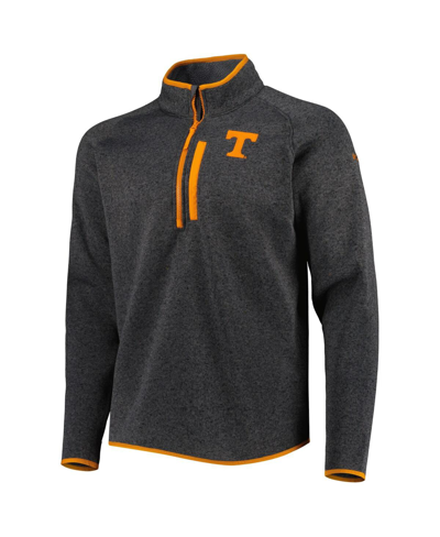 Columbia Charcoal Tennessee Volunteers Canyon Point Omni-shield Raglan Half-zip Top In Charcoal