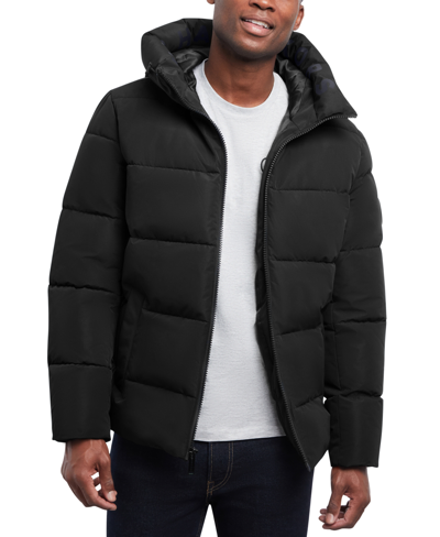 Michael Kors Men's Quilted Hooded Puffer Jacket In Gunmetal