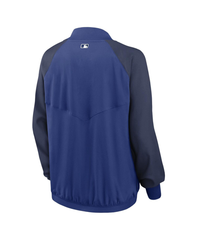 Shop Nike Women's  Royal Toronto Blue Jays Authentic Collection Team Raglan Performance Full-zip Jacket