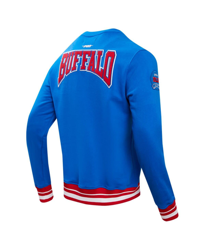 Shop Pro Standard Men's  Royal Buffalo Bills Crest Emblem Pullover Sweatshirt