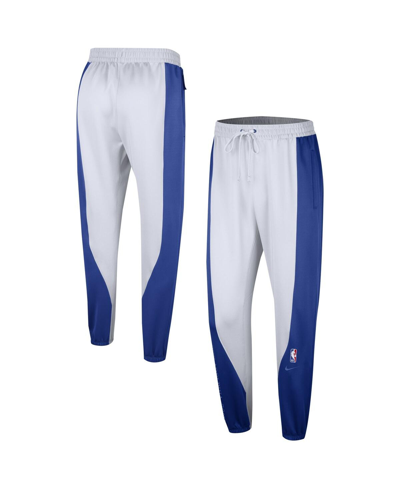 Shop Nike Men's  Royal, White Philadelphia 76ers 2023/24 Authentic Showtime Pants In Royal,white