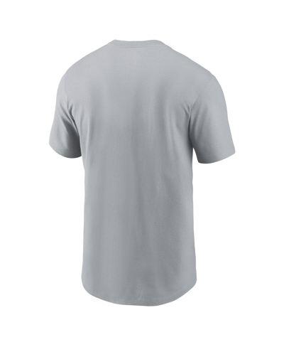 Shop Nike Men's  Gray Kansas City Chiefs 2023 Nfl Playoffs Iconic T-shirt