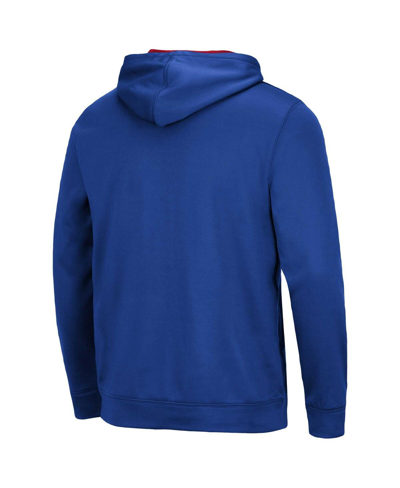 Colosseum Men's  Royal Kansas Jayhawks Resistance Pullover Hoodie In Royal
