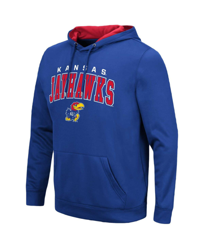 Colosseum Men's  Royal Kansas Jayhawks Resistance Pullover Hoodie In Royal