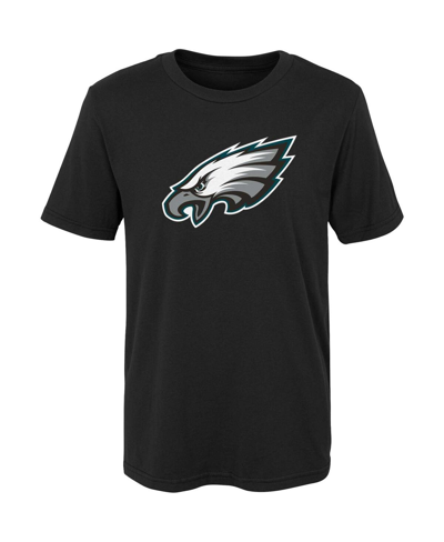 OUTERSTUFF BIG BOYS BLACK PHILADELPHIA EAGLES PRIMARY LOGO T-SHIRT 