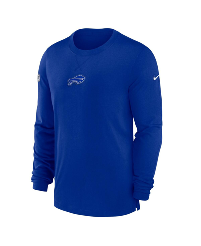 Nike Men's  Royal Buffalo Bills 2023 Sideline Performance Long Sleeve T-shirt In Royal