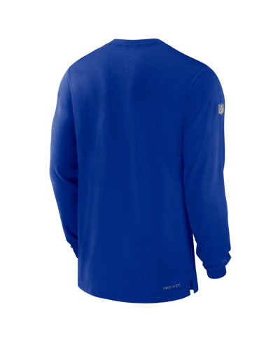 Nike Men's  Royal Buffalo Bills 2023 Sideline Performance Long Sleeve T-shirt In Royal
