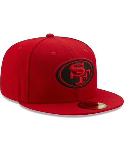 New Era Men's Scarlet San Francisco 49ers Team Omaha 59fifty Fitted Hat In Scarlet