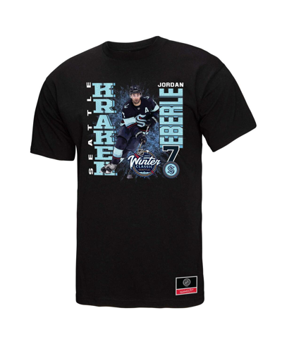 Mitchell & Ness Men's  Jordan Eberle Black Seattle Kraken 2024 Nhl Winter Classic Player Graphic T-sh In Black