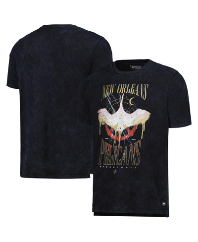 The Wild Collective Unisex   Black New Orleans Pelicans Tour Band T-shirt In Black