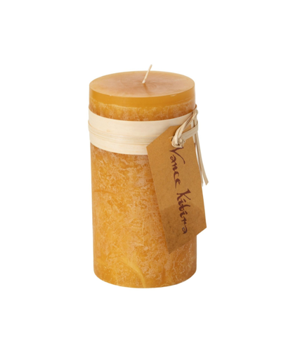 Shop Vance Kitira 6" Timber Pillar Candle In Brown Sugar