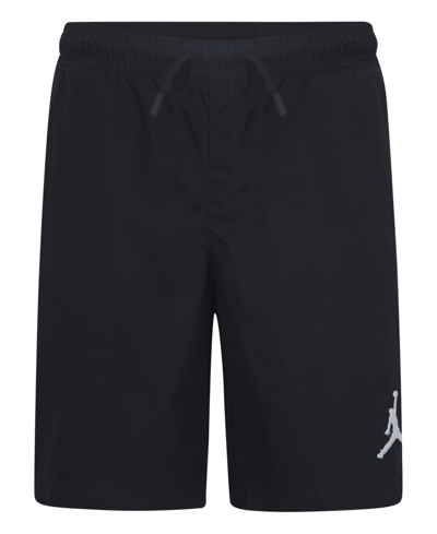 Shop Jordan Little Boys Essential Woven Shorts In Black