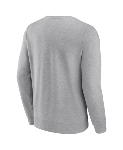 Shop Fanatics Men's  Heathered Charcoal Baltimore Ravens Playability Pullover Sweatshirt