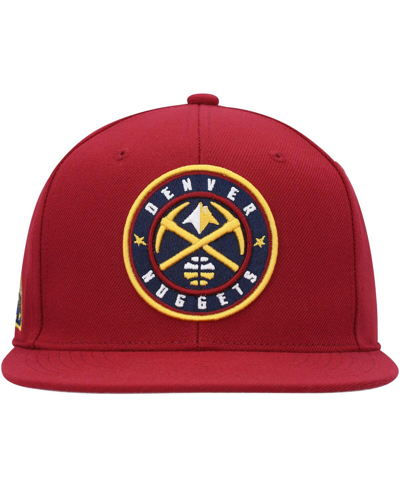 Mitchell & Ness Men's  Red Denver Nuggets Side Core 2.0 Snapback Hat In Red