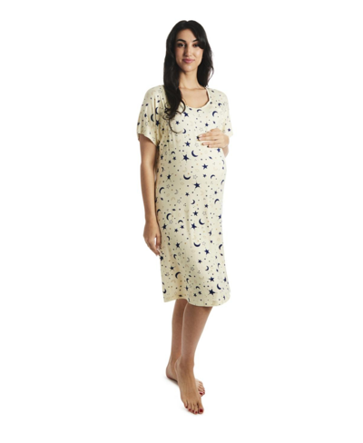 Shop Everly Grey Women's  Rosa Maternity/nursing Hospital Gown In Twinkle