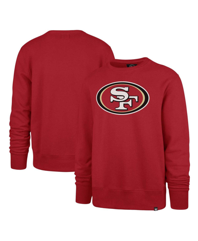 47 Brand Men's ' Scarlet San Francisco 49ers Imprint Headline Pullover Sweatshirt In Scarlet
