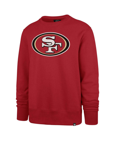 47 Brand Men's ' Scarlet San Francisco 49ers Imprint Headline Pullover Sweatshirt In Scarlet