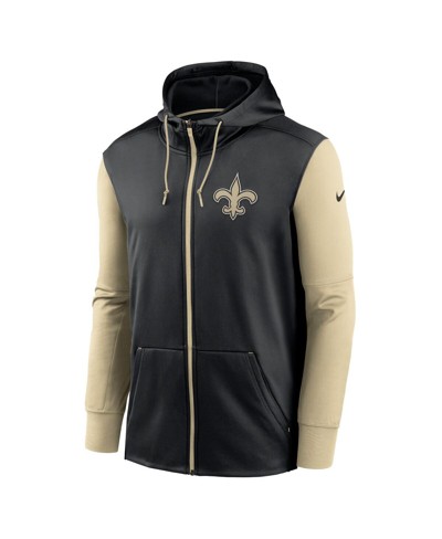 Shop Nike Men's  Black New Orleans Saints Performance Full-zip Hoodie