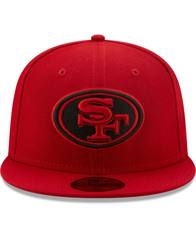 New Era Men's Scarlet San Francisco 49ers Team Omaha 59fifty Fitted Hat In Scarlet