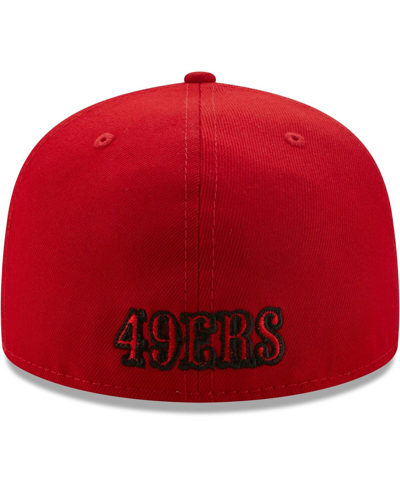 New Era Men's Scarlet San Francisco 49ers Team Omaha 59fifty Fitted Hat In Scarlet