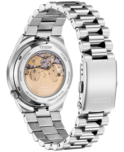 Shop Citizen Men's Automatic Tsuyosa Stainless Steel Bracelet Watch 40mm In Silver-tone
